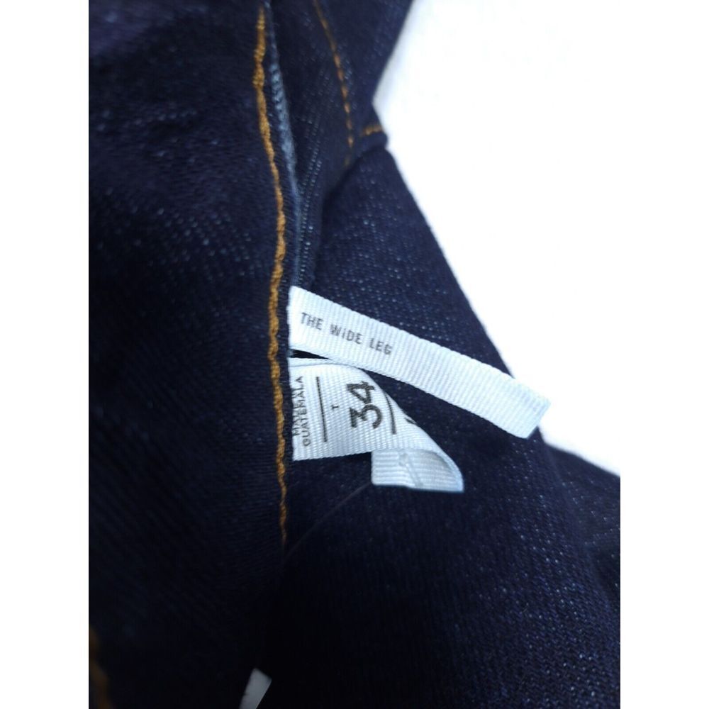 Ann Taylor Loft Jeans Woman's 34 ACT‎ 40 Dark Indigo Blue The Wide Leg High Rise - Picture 4 of 13